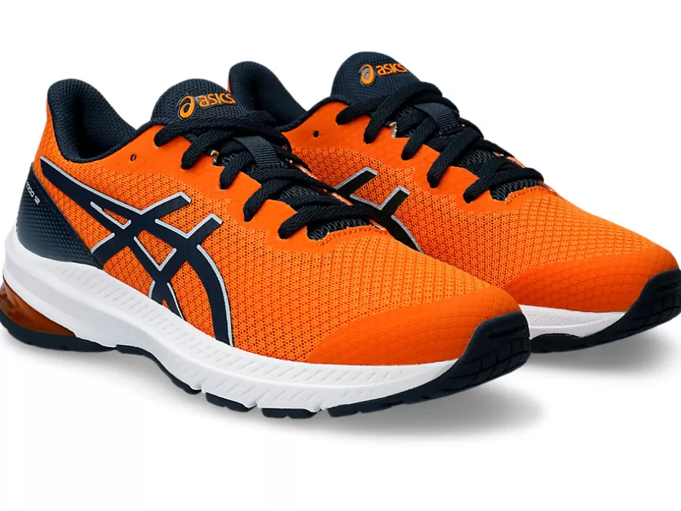 GT-1000™ | Hardloopschoenen>ASICS GT-1000 12 GS Bright Orange/French Blue