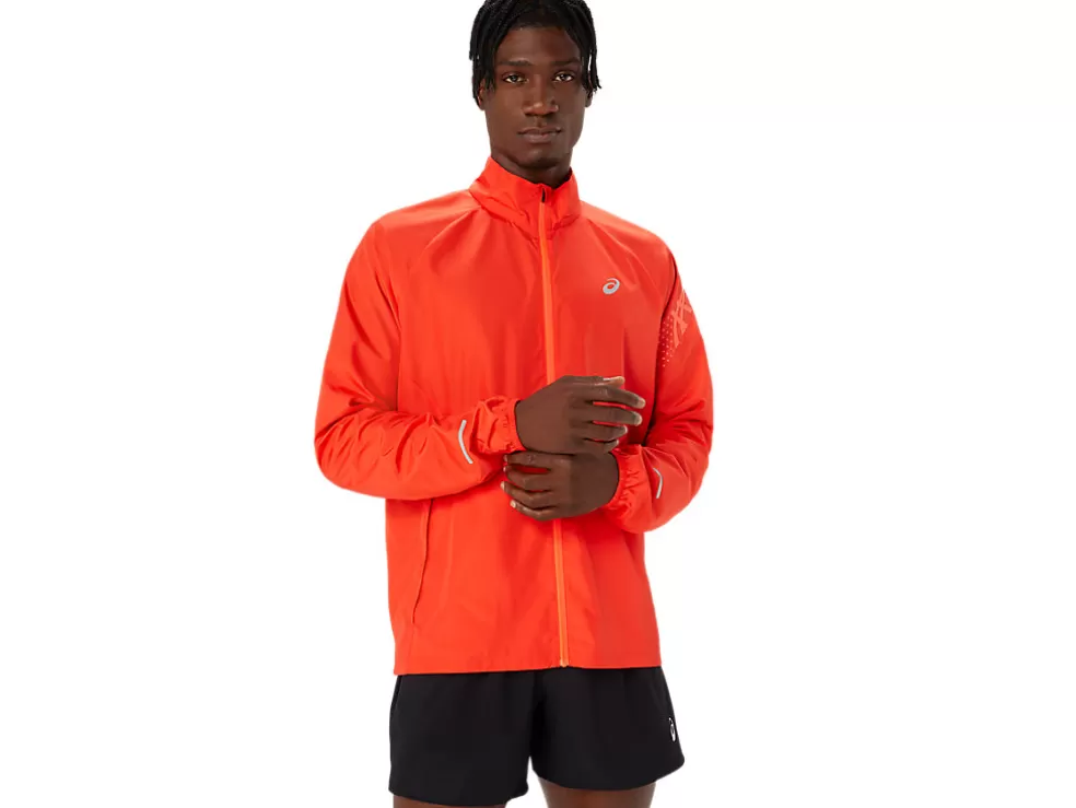 Kleding | Hardlopen>ASICS ICON JACKET True Red/Sunrise Red