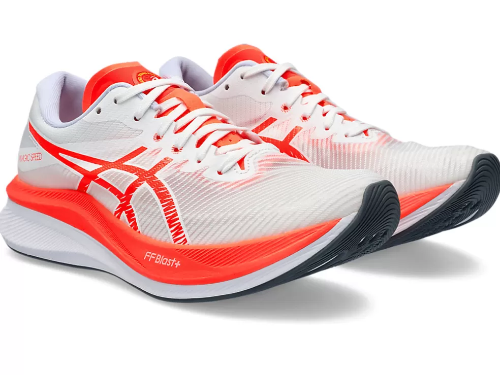 MAGIC SPEED™ | Run faster>ASICS MAGIC SPEED 3 White/Sunrise Red