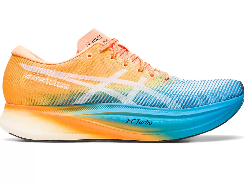 Run faster | METASPEED™>ASICS METASPEED EDGE+ Island Blue/Orange Pop