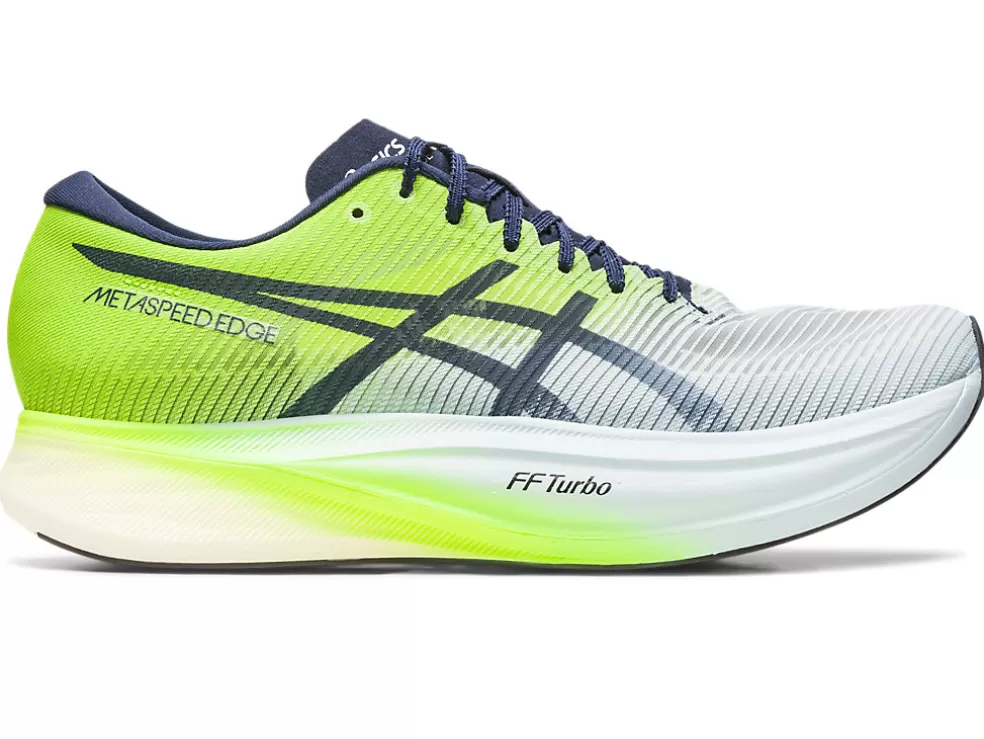 Run faster | METASPEED™>ASICS METASPEED EDGE+ Sky/Hazard Green