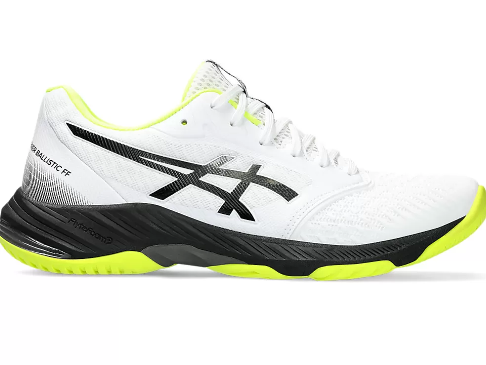 Netbal | Squash & badminton>ASICS NETBURNER BALLISTIC FF 3 White/Gunmetal