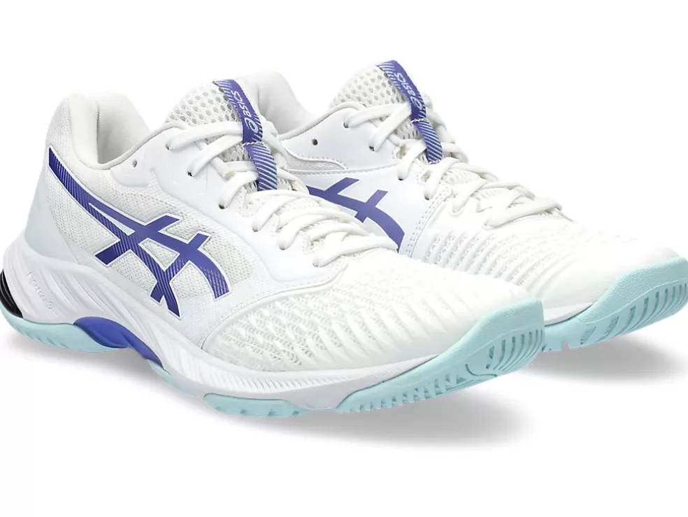 Netbal | Squash & badminton>ASICS NETBURNER BALLISTIC FF 3 White/Blue Violet