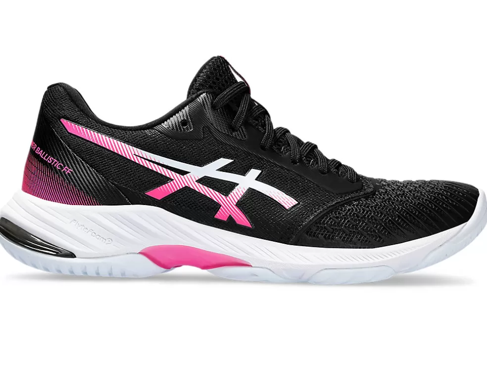 Netbal | Squash & badminton>ASICS NETBURNER BALLISTIC FF 3 Black/Hot Pink