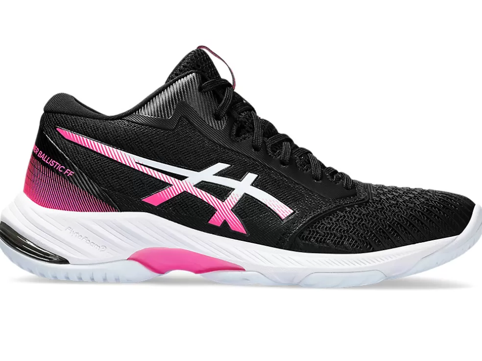 Netbal | Squash & badminton>ASICS NETBURNER BALLISTIC FF MT 3 Black/Hot Pink