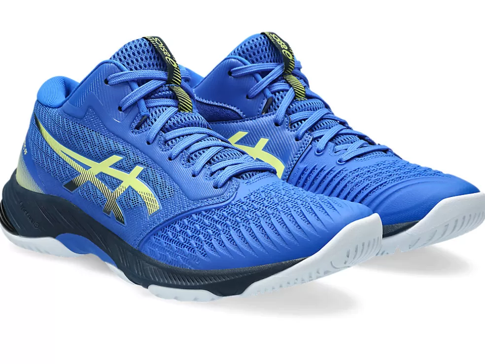 Netbal | Squash & badminton>ASICS NETBURNER BALLISTIC FF MT 3 Illusion Blue/Glow Yellow