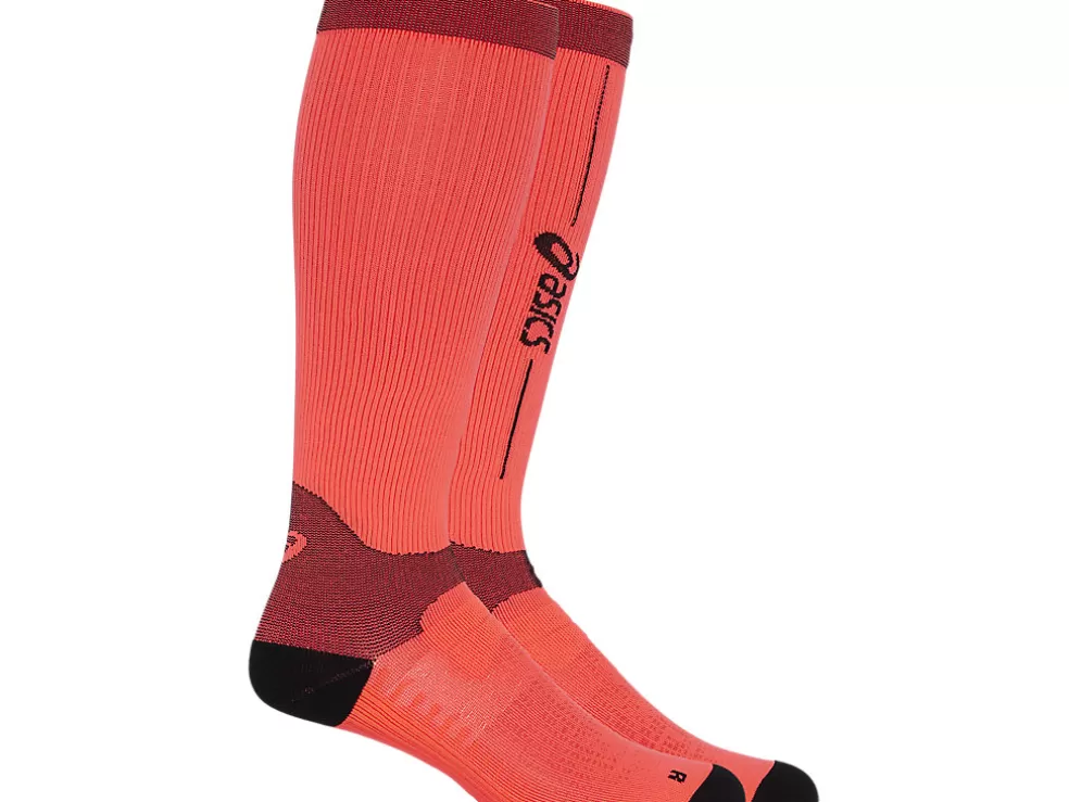 Hardlopen | Sokken>ASICS PERFORMANCE RUN COMPRESSION SOCK Sunrise Red