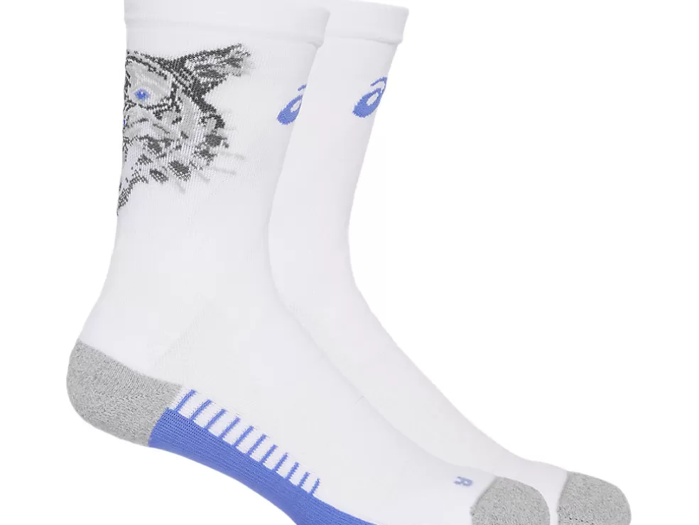 Hardlopen | Sokken>ASICS PERFORMANCE RUN SOCK CREW Brilliant White/Sapphire