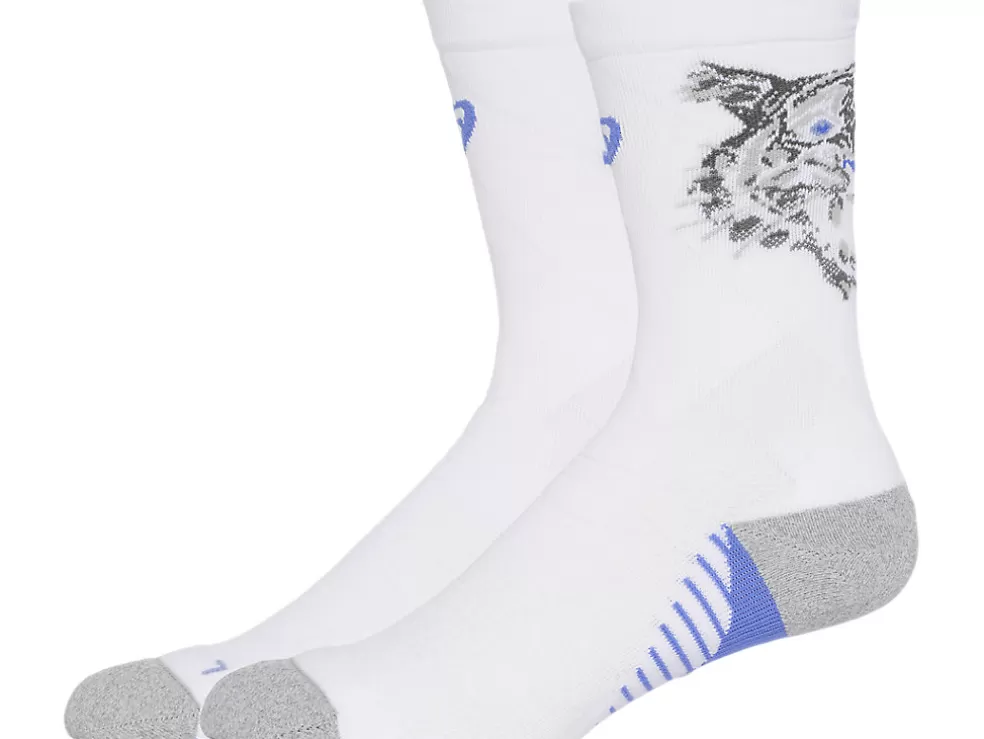 Hardlopen | Sokken>ASICS PERFORMANCE RUN SOCK CREW Brilliant White/Sapphire