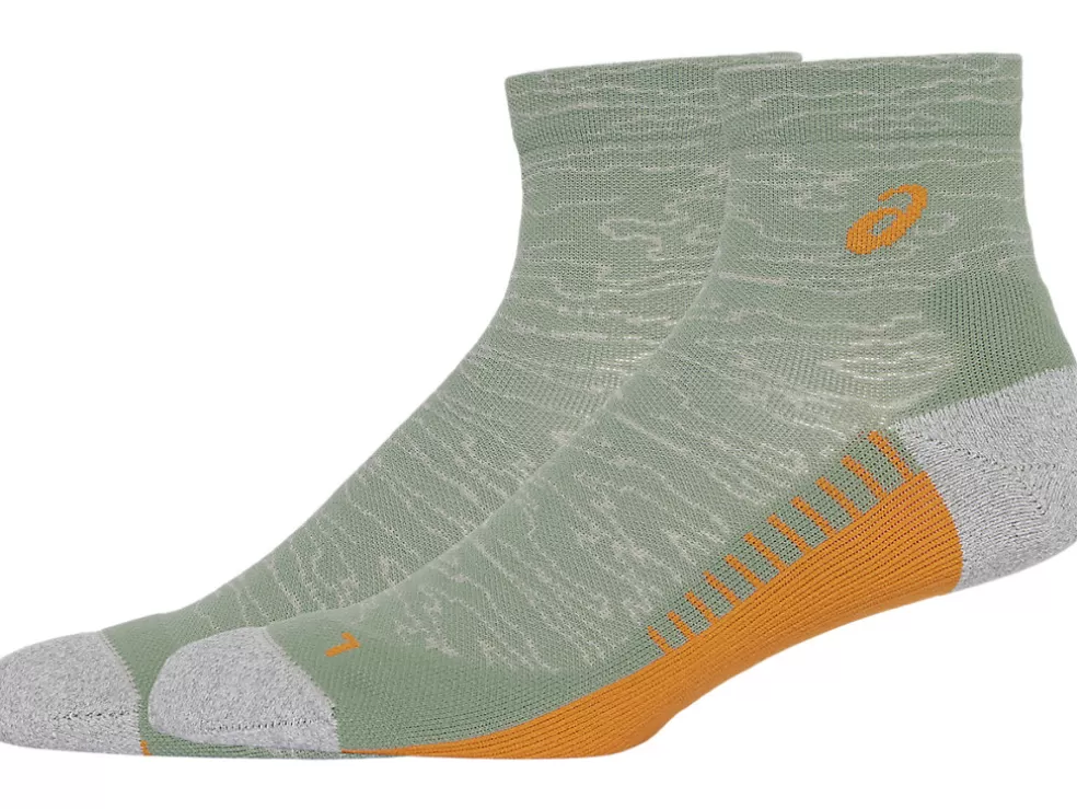 Hardlopen | Sokken>ASICS PERFORMANCE RUN SOCK QUARTER Dark Jade/Fellow Yellow