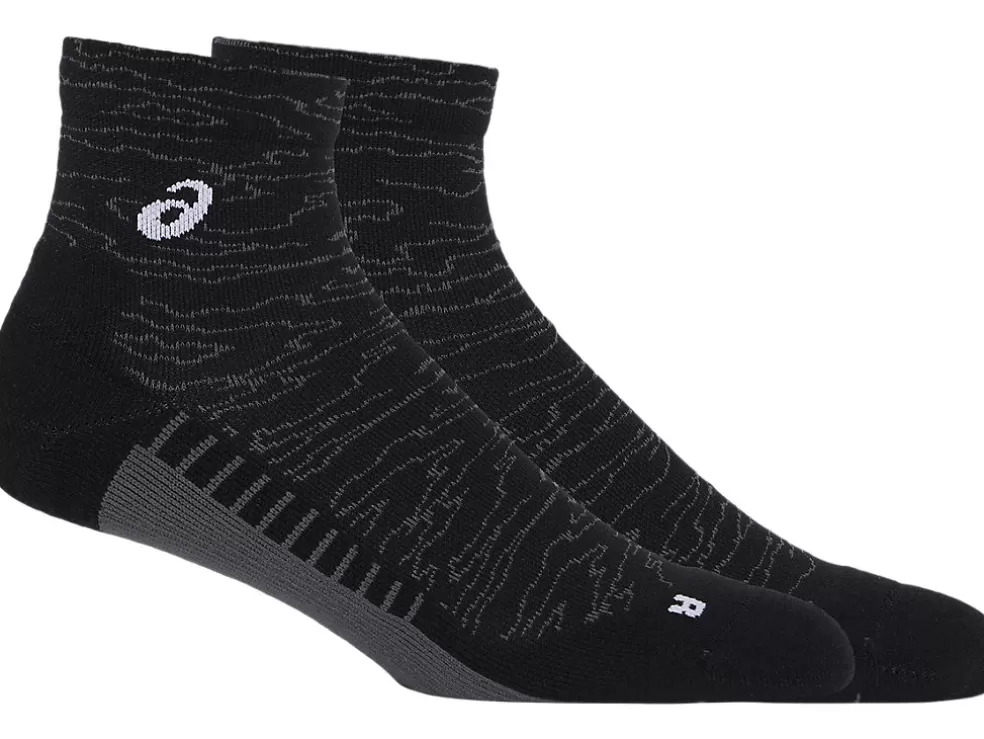 Hardlopen | Sokken>ASICS PERFORMANCE RUN SOCK QUARTER Performance Black/Brilliant White