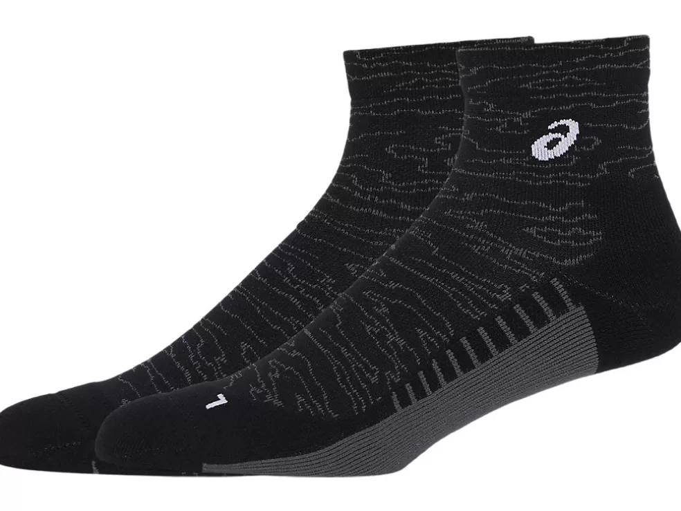 Hardlopen | Sokken>ASICS PERFORMANCE RUN SOCK QUARTER Performance Black/Brilliant White