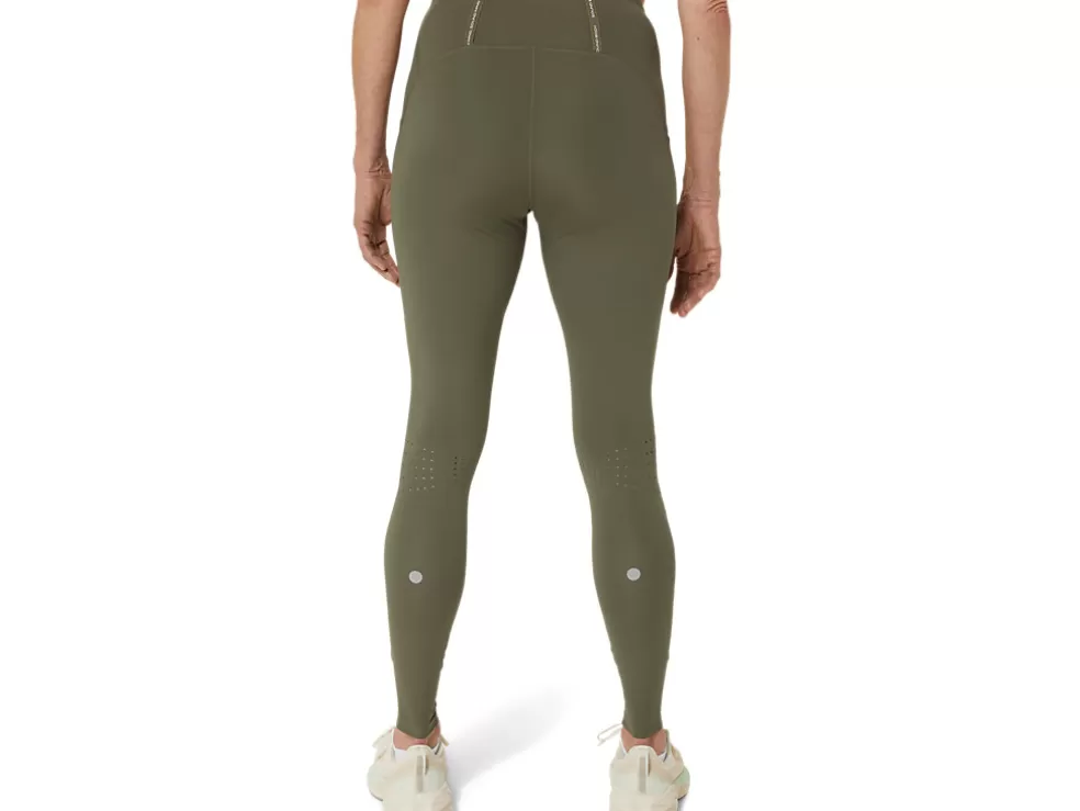 Kleding | Hardlopen>ASICS ROAD HIGH WAIST TIGHT Mantle Green