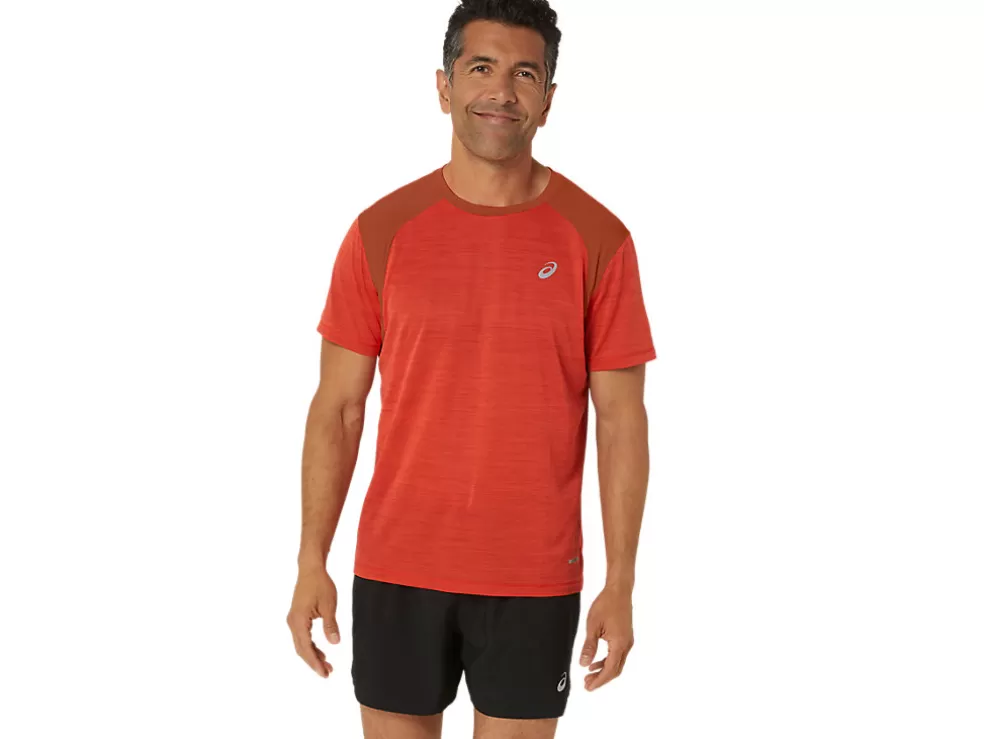 Kleding | Hardlopen>ASICS ROAD SS TOP True Red/Spice Latte