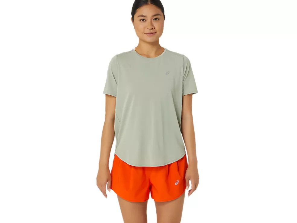 Kleding | Hardlopen>ASICS ROAD SS TOP Olive Grey