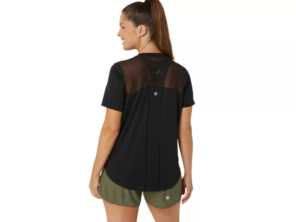 Kleding | Hardlopen>ASICS ROAD V-NECK SS TOP Performance Black