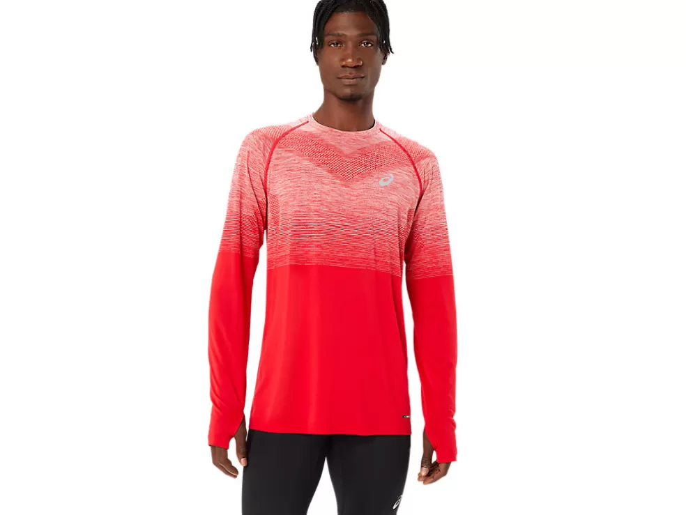 Kleding | Hardlopen>ASICS SEAMLESS LS TOP Classic Red