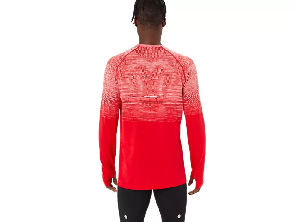 Kleding | Hardlopen>ASICS SEAMLESS LS TOP Classic Red