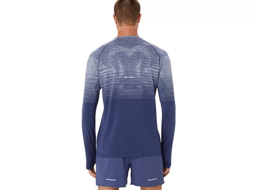 Kleding | Hardlopen>ASICS SEAMLESS LS TOP Thunder Blue/Denim Blue