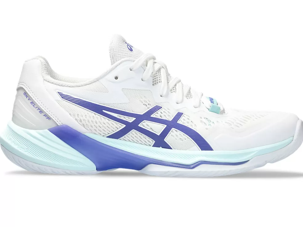 Netbal | Squash & badminton>ASICS SKY ELITE FF 2 White/Blue Violet