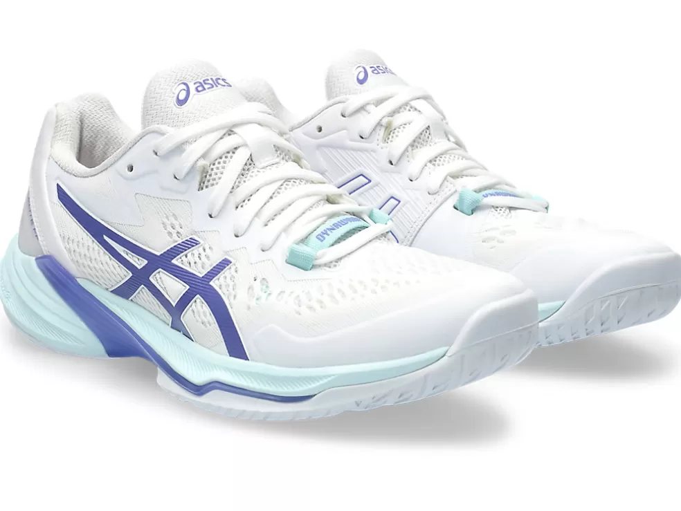 Netbal | Squash & badminton>ASICS SKY ELITE FF 2 White/Blue Violet