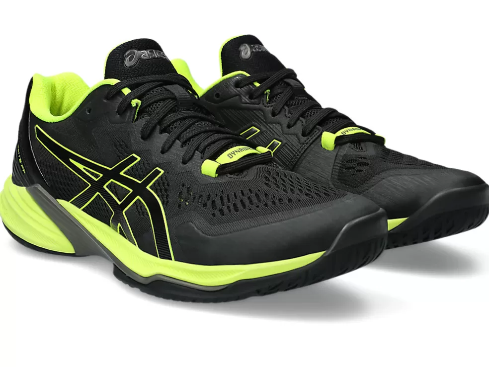 Netbal | Squash & badminton>ASICS SKY ELITE FF 2 Black/Safety Yellow