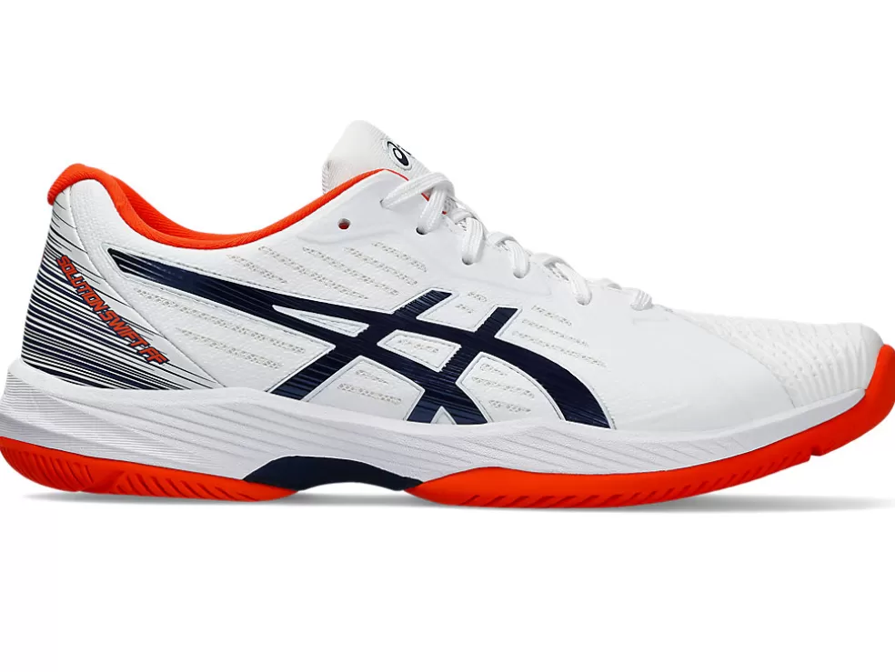 Tennisschoenen | Tennis>ASICS SOLUTION SWIFT FF White/Blue Expanse