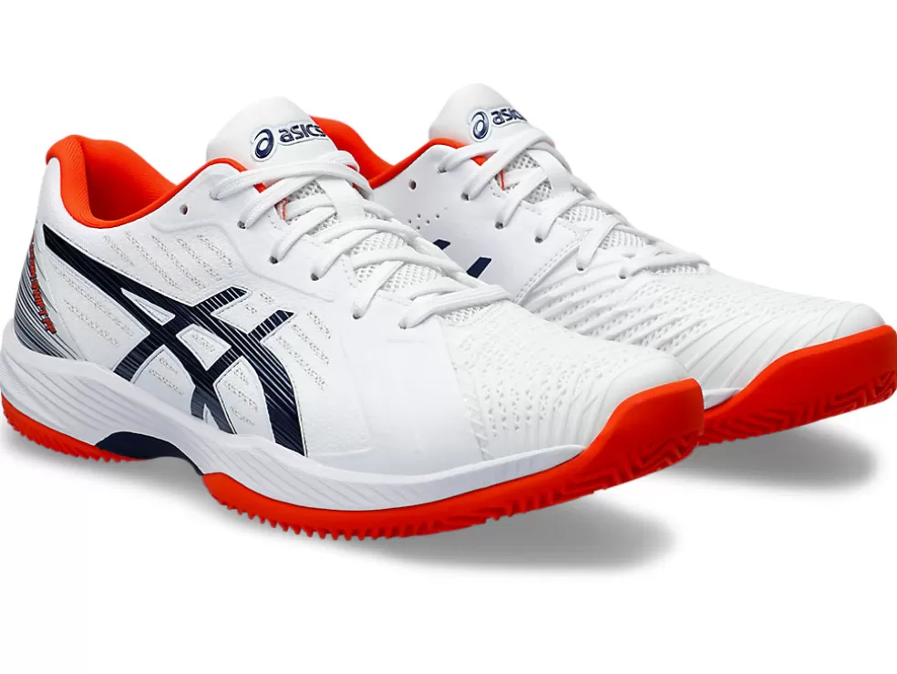 Tennisschoenen | Tennis>ASICS SOLUTION SWIFT FF CLAY White/Blue Expanse