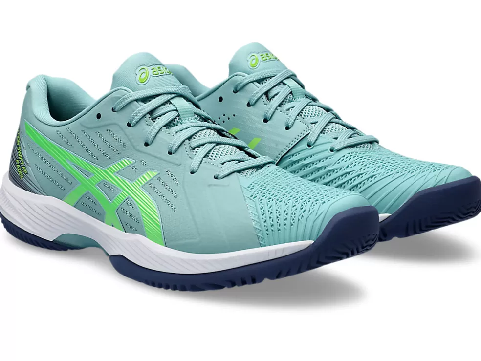 Padel | Padel>ASICS SOLUTION SWIFT FF PADEL Teal Tint/Electric Lime