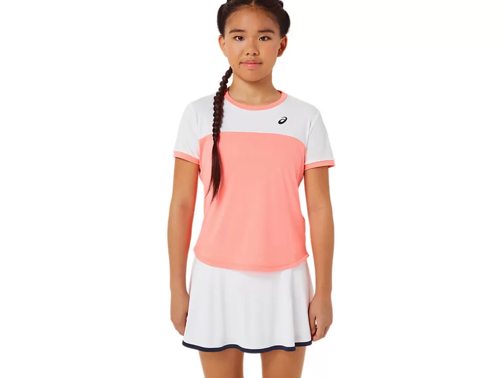 Kleding | Tennis>ASICS TENNIS SS TOP Guava/Brilliant White