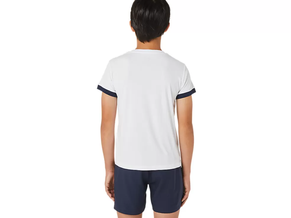 Kleding | Hardlopen>ASICS TENNIS SS TOP Brilliant White/Midnight