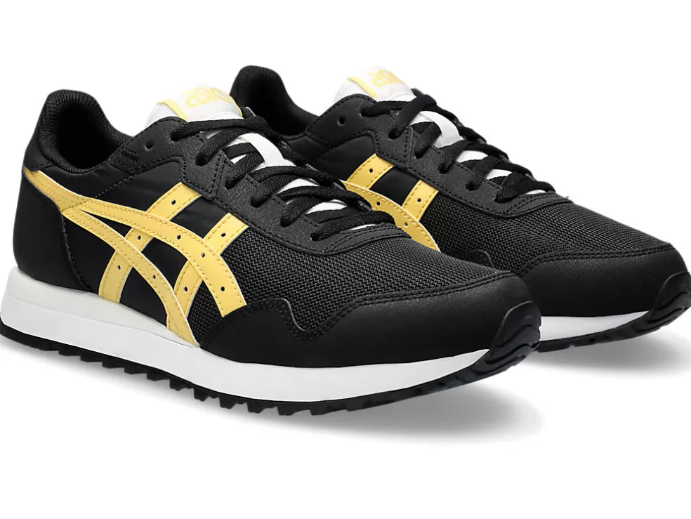 Sportstyle | Heritage>ASICS TIGER RUNNER II Black/Faded Yellow