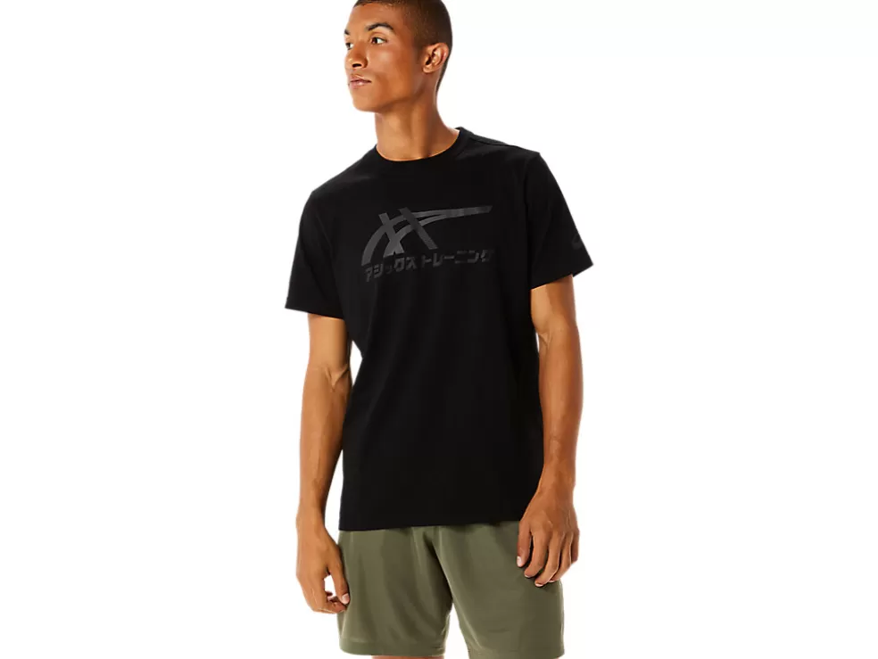 Shirts met korte mouwen | Bovenkleding>ASICS TIGER SS TEE Performance Black/Graphite Grey