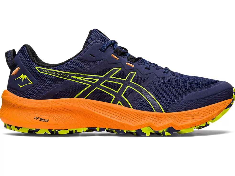 Trail running | Trailschoenen & wandelschoenen>ASICS Trabuco Terra 2 Deep Ocean/Neon Lime