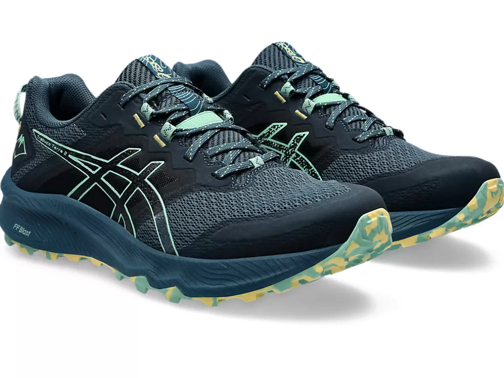 Trail running | GEL-FUJITRABUCO™>ASICS Trabuco Terra 2 Magnetic Blue/Dark Mint