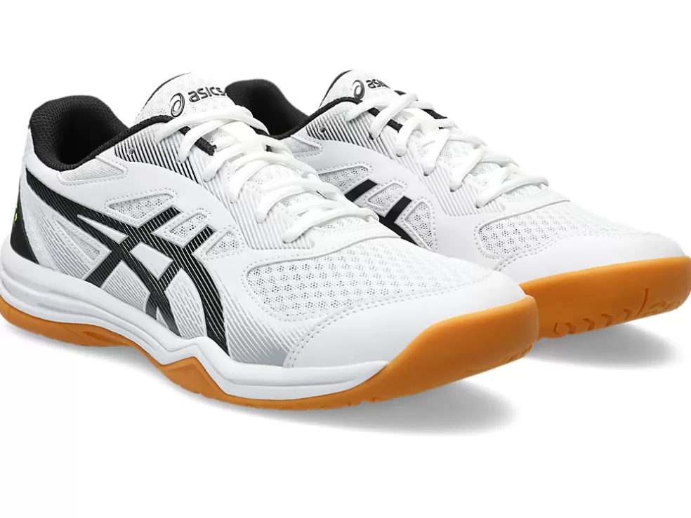 Netbal | Squash & badminton>ASICS UPCOURT 5 White/Safety Yellow