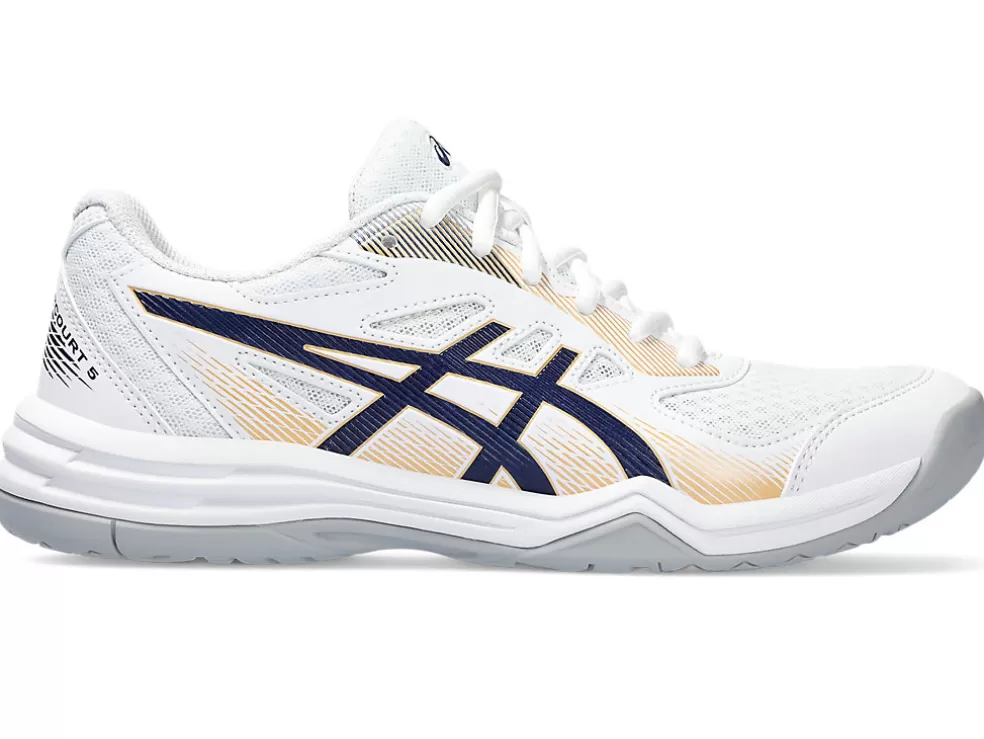 Netbal | Squash & badminton>ASICS UPCOURT 5 White/Peacoat