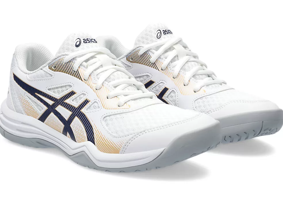 Netbal | Squash & badminton>ASICS UPCOURT 5 White/Peacoat