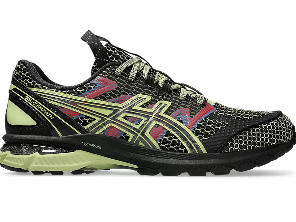 Sportstyle | Nieuw binnen>ASICS US4-S GEL-TERRAIN Black/Neon Lime